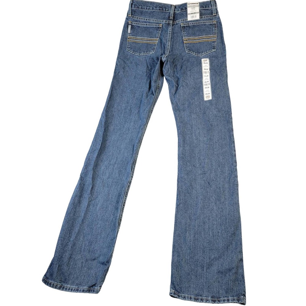 Cinch Jeans Slim Mid Rise Jean's Men's Size 28 x 36 Western Dark Wash Blue NWT